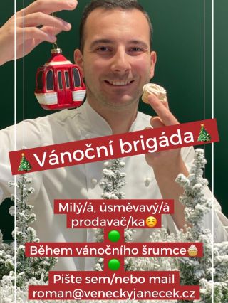 🎄Obsluha Věnců prosím ☺️🎄 Milý, samostatný, zodpovědný člověk. To je základ, zbytek se naučíš s námi 🫶 Kontaktovat mě...